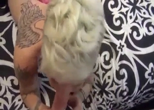 Aunt enjoy oral bang with her younger brother